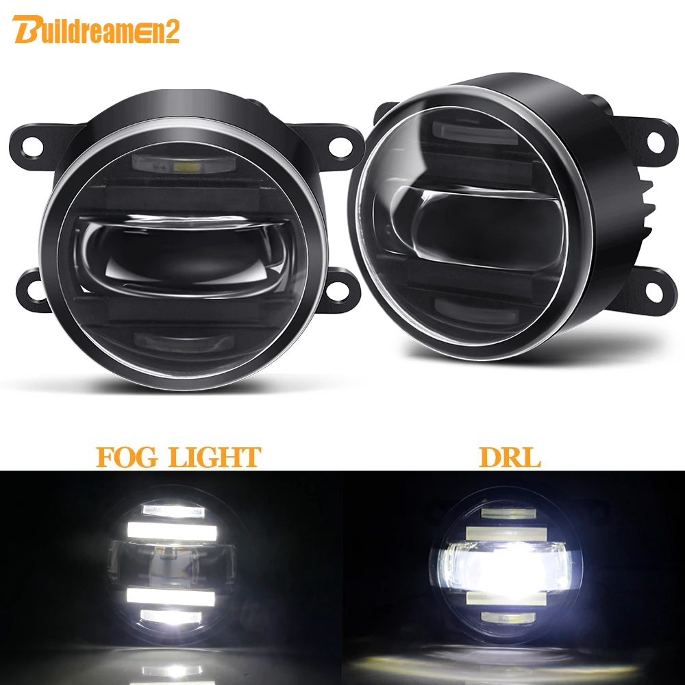 

2IN1 Car Fog Light Assembly LED Daytime Running Light DRL 36W For Mitsubishi Pajero L200 Colt Eclipse Outlander Galant Endeavor