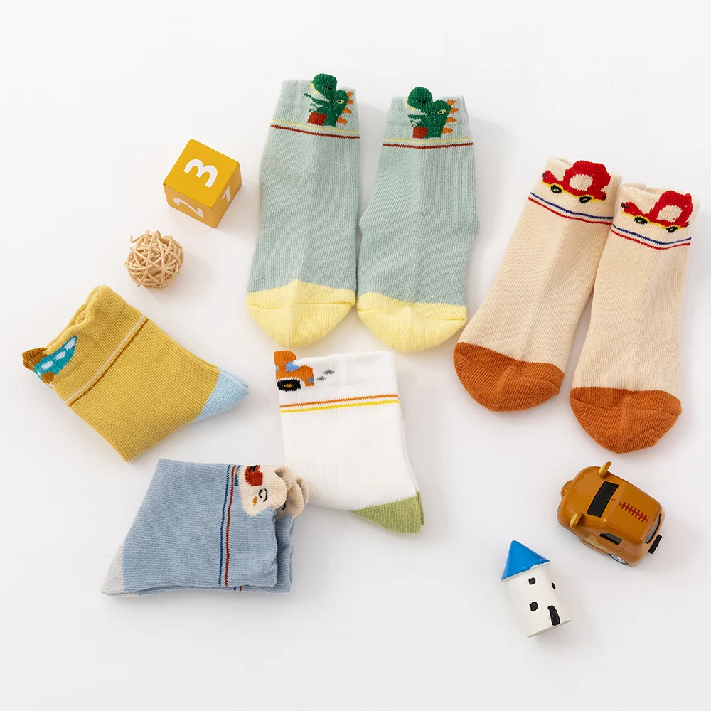 Baby Socks Newborn Autumn Kids Warm Cotton Socks Children Lovely Animal Colorful  Winter Socks Girls Boys Soft Breathable Socks
