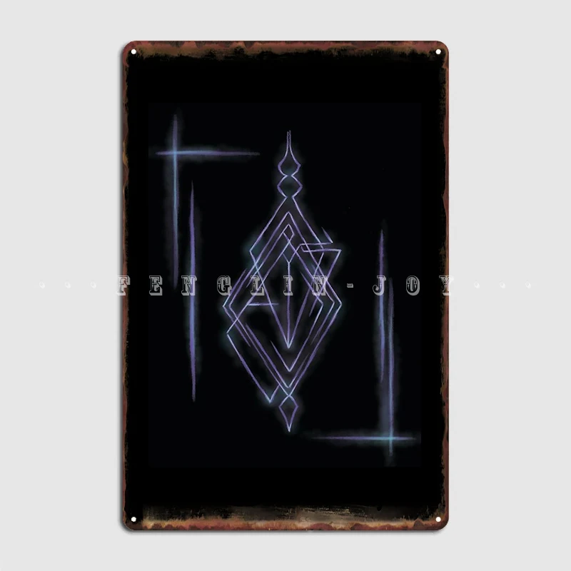 Glowing Sigil Metal Sign Cinema Living Room Garage Club Personalized Wall Decor Tin Sign Posters