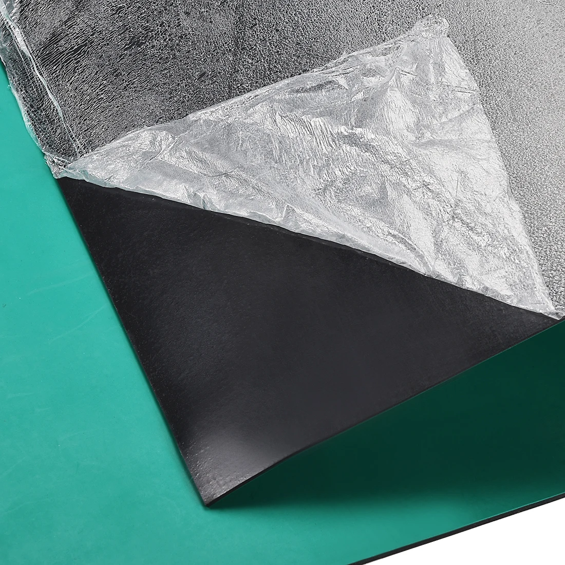 Uxcell Anti Static ESD Mat High Temperature Rubber Table Mat Green Black for Padding Desktops and Assembly Work Surfaces