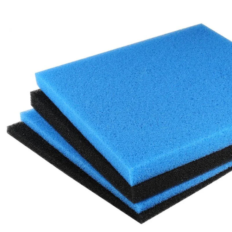 30cmx50cmx4cm Black Blue Filtration Foam Aquarium Fish Tank Biochemical Filter Sponge Pad Skimmer Sponge Supply Tank