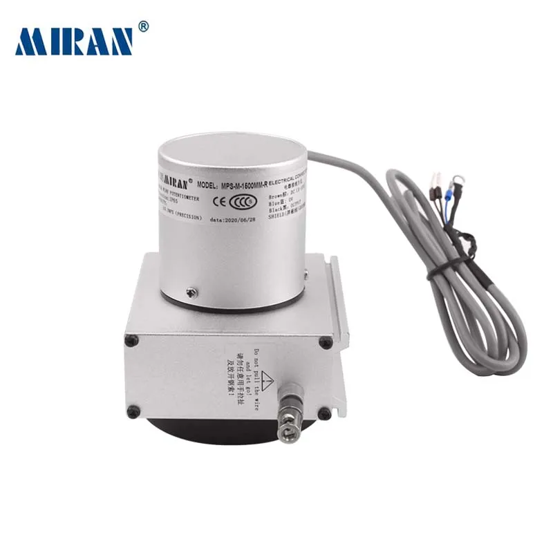 Miran Draw Wire Potentiometer Pull Rope Displacement Sensor Free Shipping MPS-M 1500-4000mm Long Range Analog Output Transducer