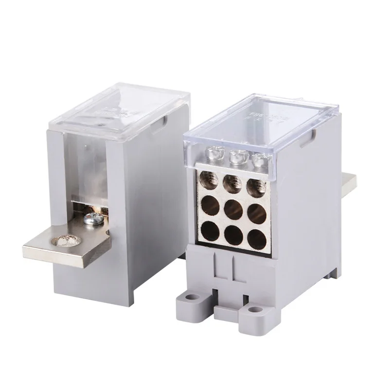 

1PCS 1 In 4/6/9/12 Out Switch Terminal Block FJ6G-100 Distribution Junction Box Circuit Breaker Dedicated Rail Type