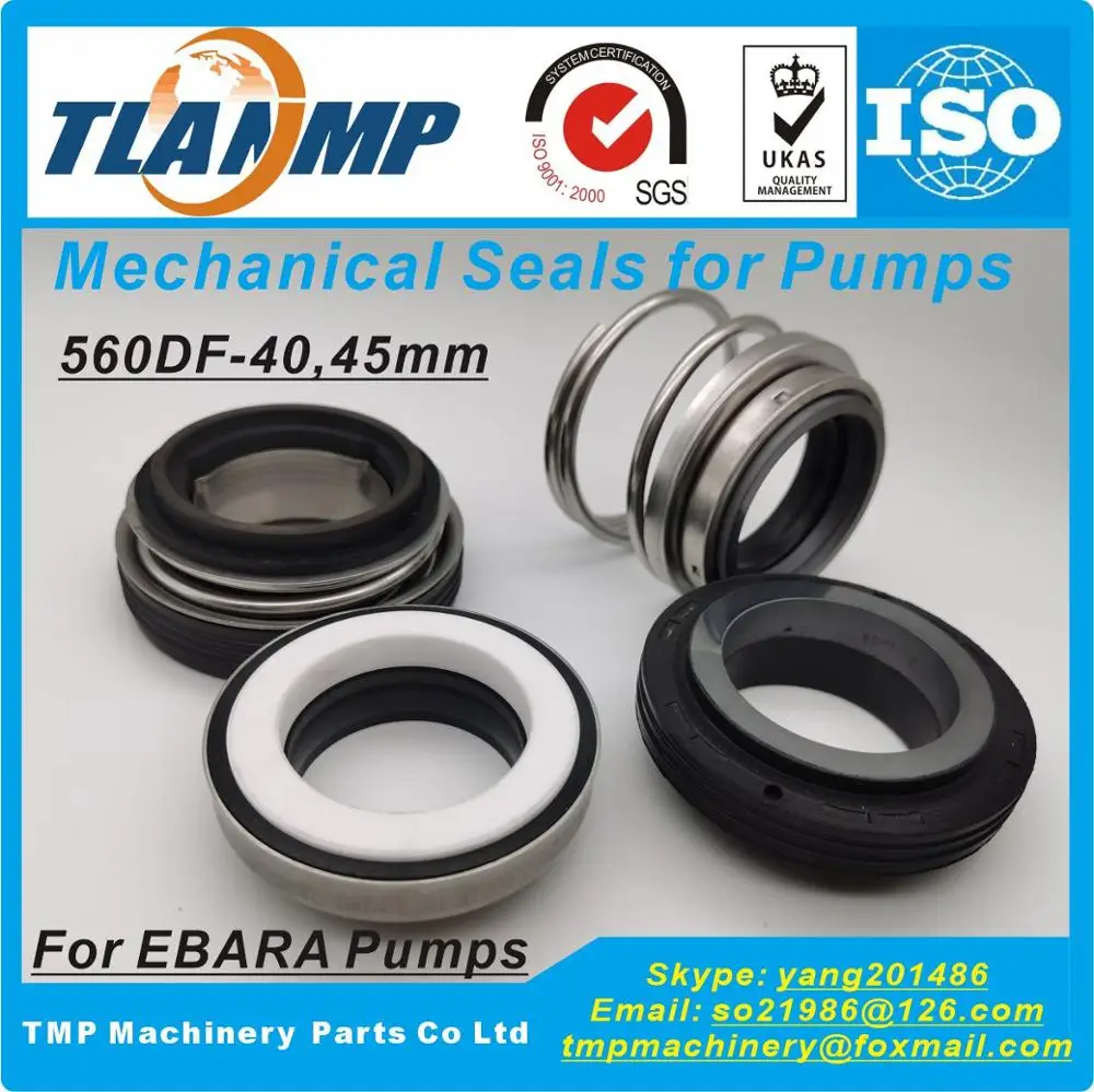 560DF-40 (Type A-40) , 560DF-45 (Type A-45) Double face Mechanical Seals For EBA-RA DL WC FOUL WATER SUBMERSIBLE ELECTRIC PUMPS