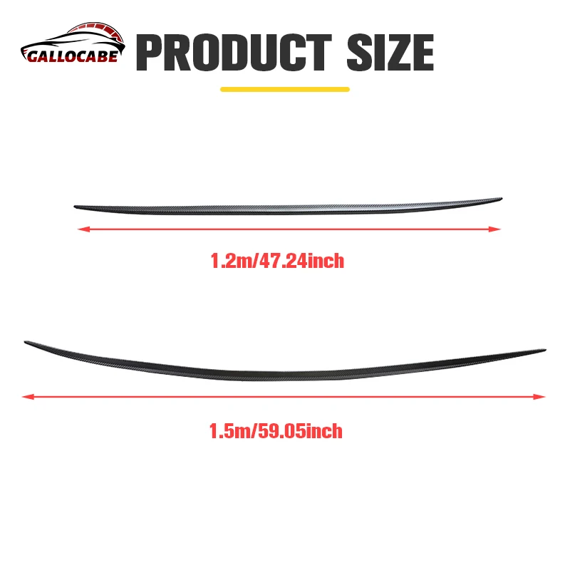 Universal Roof Spoiler 1.2M/1.5M Car-Styling Carbon Fiber Spoilers Tail Spoiler Trunk Wing DIY Refit Spoiler For Tesla Benz Bmw