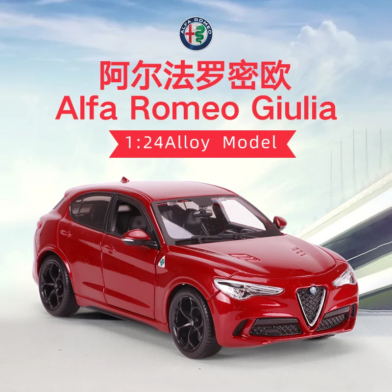 Bburago 1:24 Alfa Romeo Stelvio Simulation Alloy Car Model Collect Gifts Toy