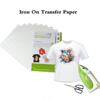 (20pcs/lot) Iron on Inkjet Heat Transfer Printing Paper A4 Inkjet for Textil Iron on tshirt Transfers Thermal Transfer Paper