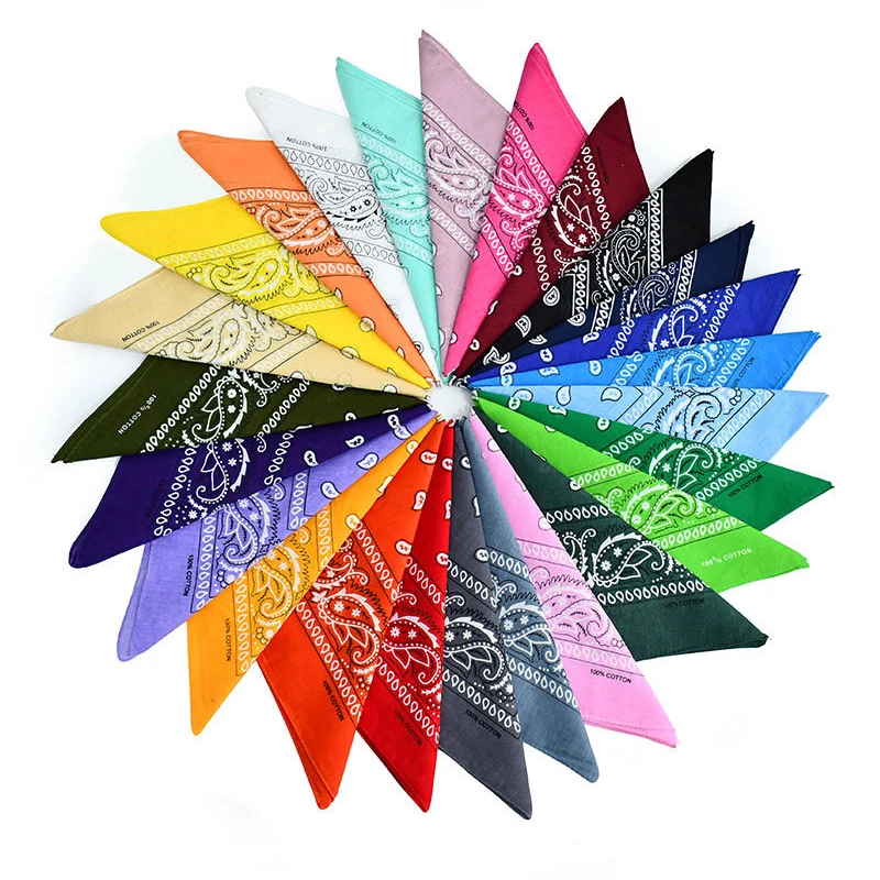 Foulard Carré Multifonction pour Femme, Bandana, Bandeau de Sauna Bohème, Turban Croisé Unisexe, Mouchoir Imprimé