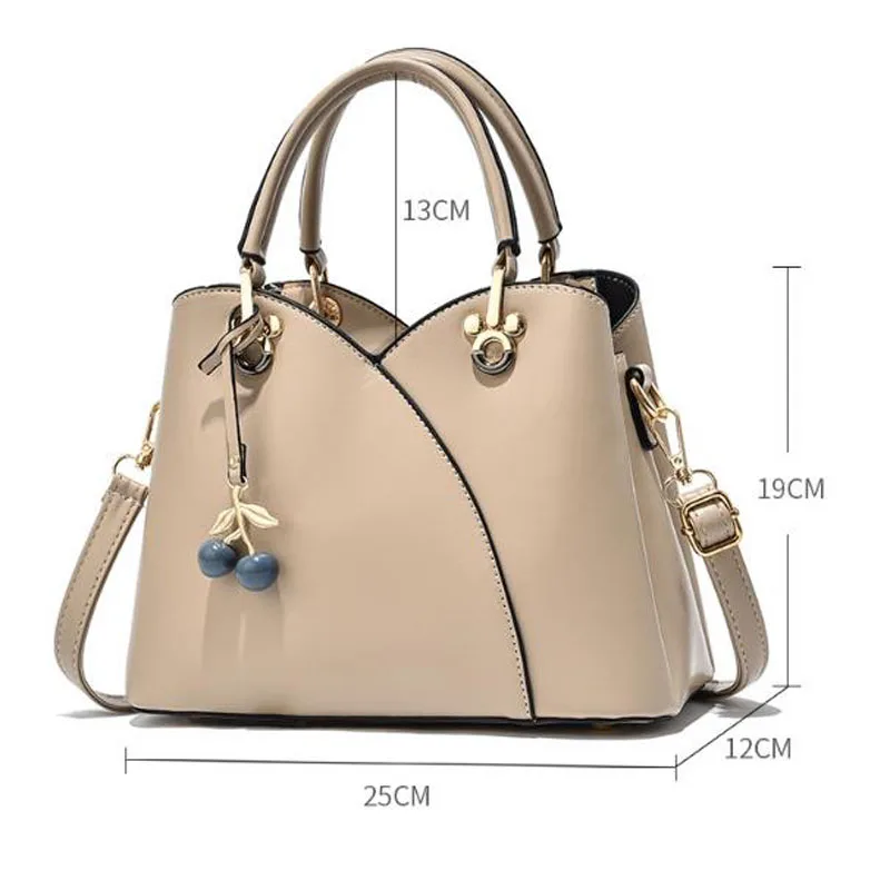 Quality Women\'s Leather Top Handle Bags Female Shoulder Sac Tote Shopper Bag Bolsa Feminina Luxury Designer Handbags for Woman