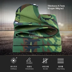 0.7mm Camo Canopys Tarpaulin Rainproof Cloth Shade Sail Plant Dog House Shed Waterproof Cloth Outdoor Awning Truck Oxford Cloth