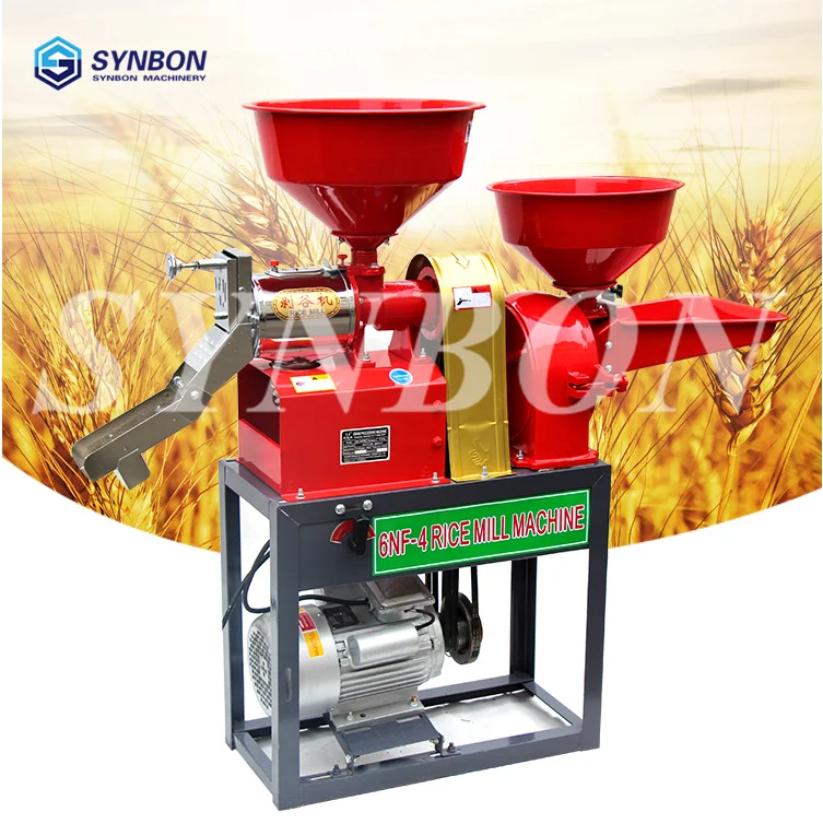 

SYNBON Intelligent Rice mill machine automatic grain huller electric rice husker home use rice milling machine