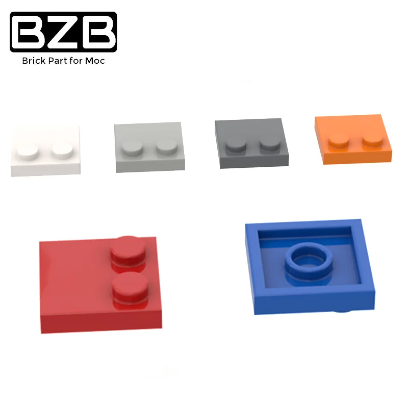 BZB MOC 33909 2x2 Half 2 piastra di Base irregolare creativo Building Block modello giocattoli per bambini ragazzi accessori per mattoni fai da te assemblare parti