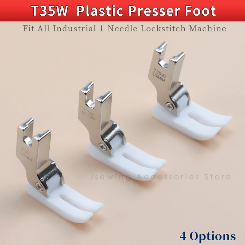 2 PCS T35W Plastic Standard Presser Foot For Industrial Single Needle Lockstitch Sewing Machine Accessories Pressure Feet