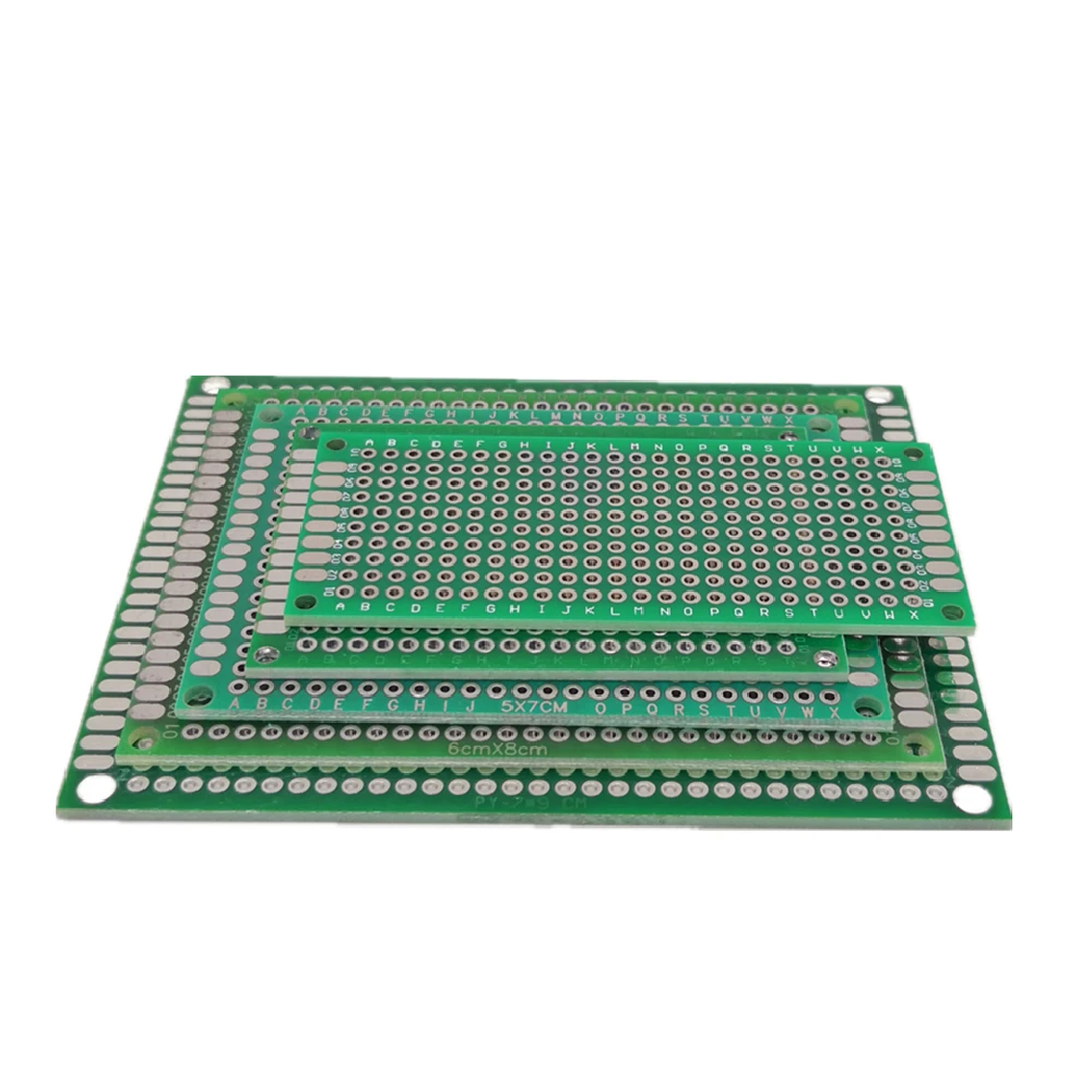 3pcs 8x12cm Double Side Copper Prototype PCB 8*12cm Universal Printed Circuit Board Fiberglass Plate For  Soldering Board image 4