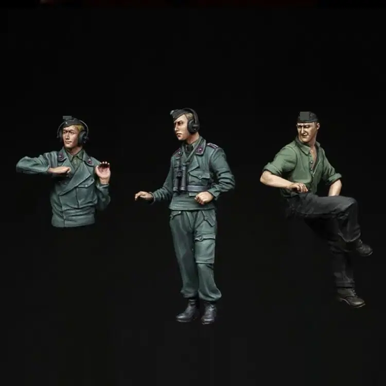 1/35 Resin Figure Model kits  3 Figures Unassambled Unpainted C712