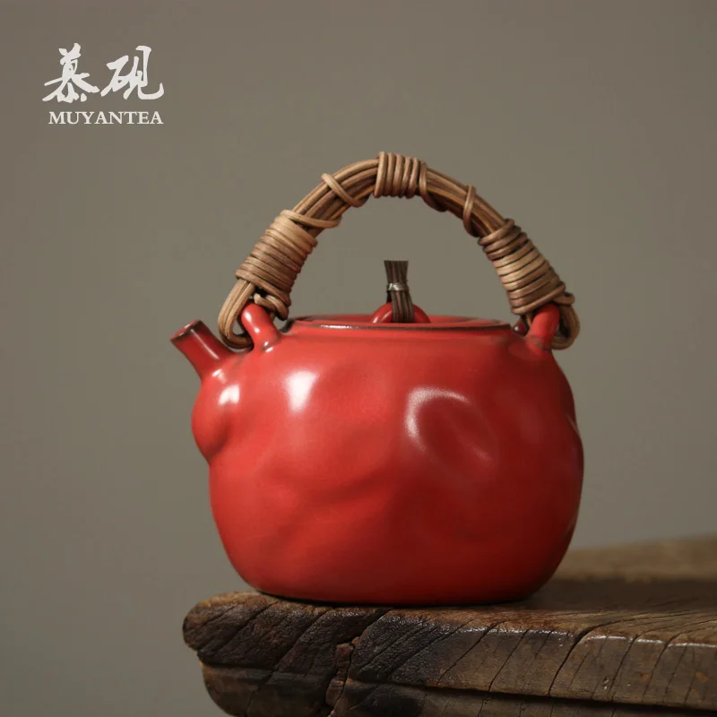 pottery girder teapot jingdezhen all hand Vatican hill hall TaoLu boil water boiling pot of household electricity