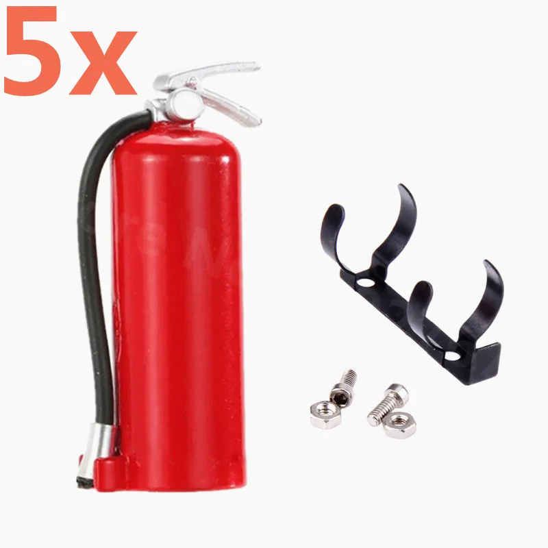 RC 자동차 1/10 RC 크롤러 액세서리 부품 소화기 모델, 축 레이스 SCX10 90046 TRX4 락 크롤러 TAMIYA CC01 용, 5 개