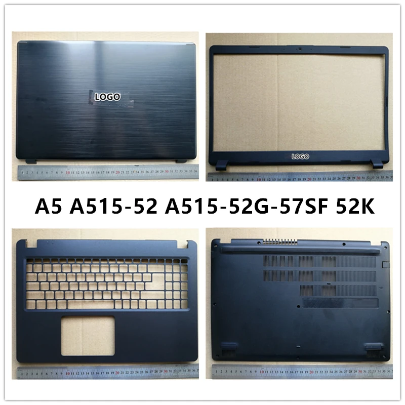 

NEW Laptop For Acer A5 A515-52 A515-52G-57SF 52K Black LCD Back Cover Top Case/Front Bezel/Palmrest/Bottom Base Cover Case