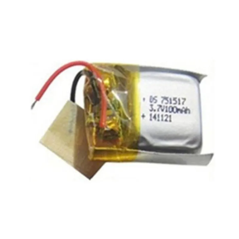 3.7V 100mAh 751517 lipo battery For JJ810 820 828 V646 RC Drone spare parts 3.7V Lipo Battery 1p to 10pcs