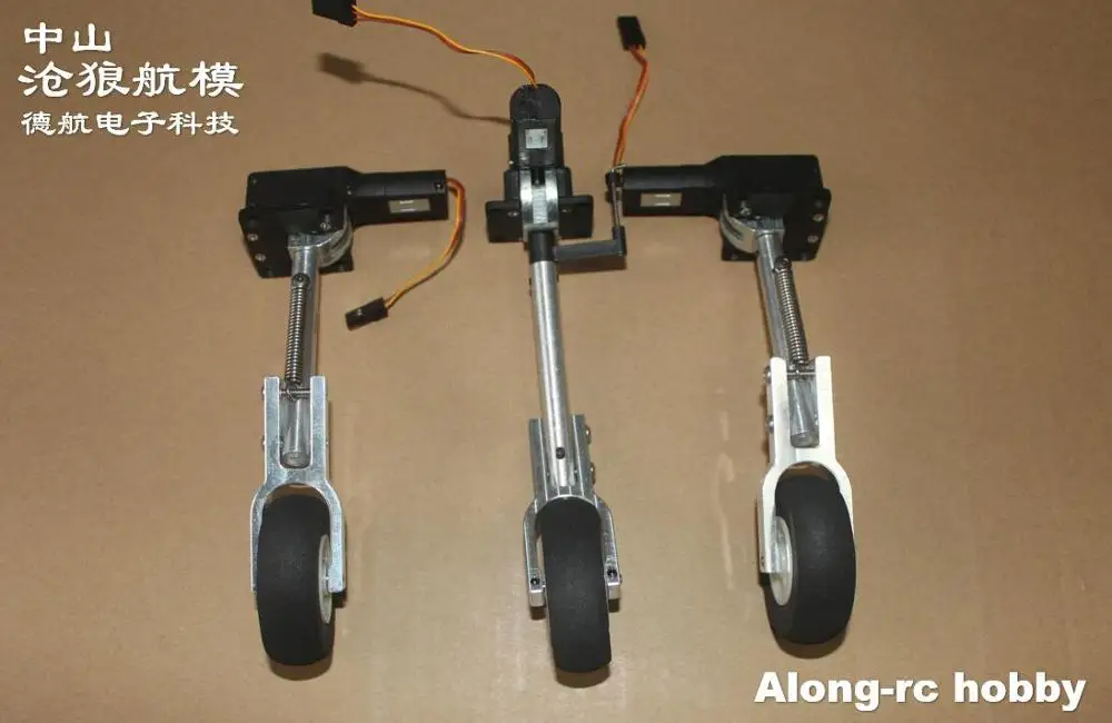 Train d'Atterrissage à Genoux Rétractable avec Roue pour Avion RC, Pièce de 120, 130, 140, 150mm, pour Modèles de 2.5 à 3.5kg