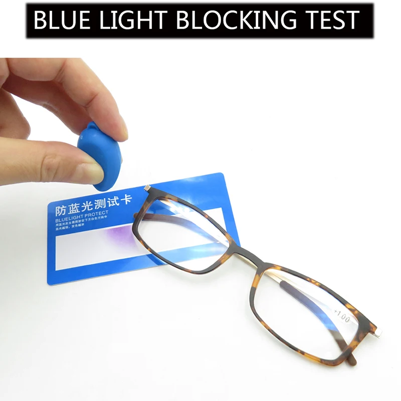 May Flower Square Reading Glasses Light Blue Ultra-thin Presbyopic Eyewear With Case  Light Glasses Frame Computer Eyeglasses +2