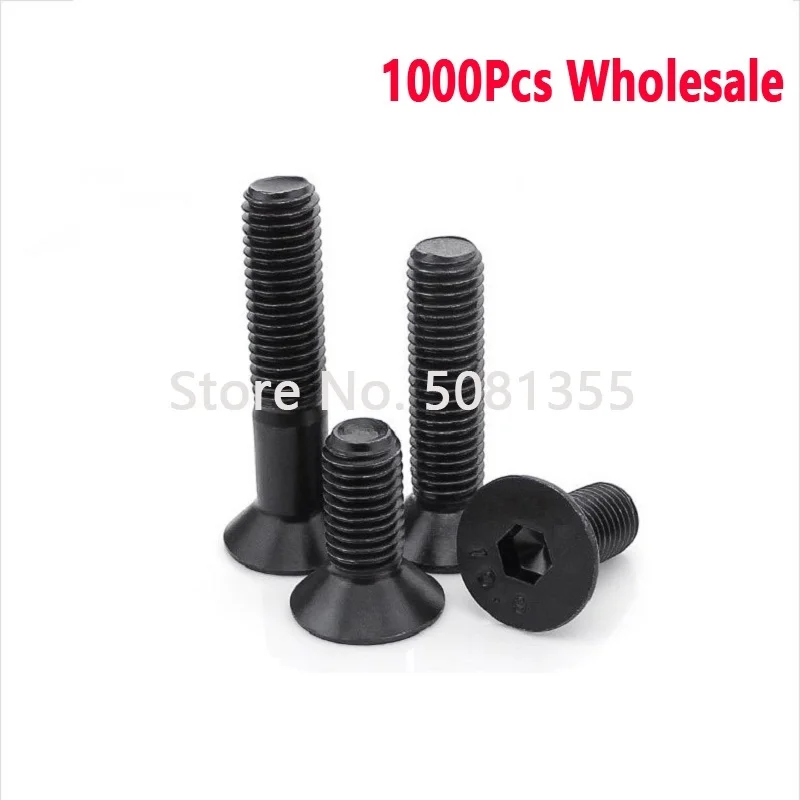 1000pcs DIN7991 Grade 10.9 M2 M2.5 M3 * L = 3 - 20mm  hex socket Flat countersunk head machine screw wholesale