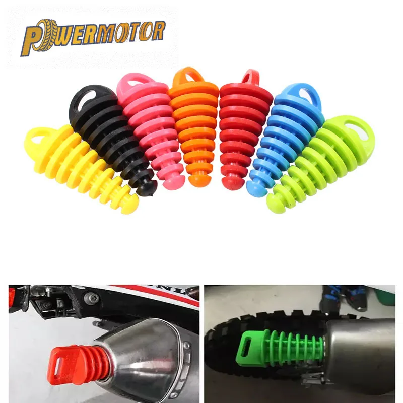 

Motorcycle Exhaust Pipe Tailpipe PVC Air-bleeder Plug Exhaust Silencer Muffler Wash Plug Pipe Protector Motocross