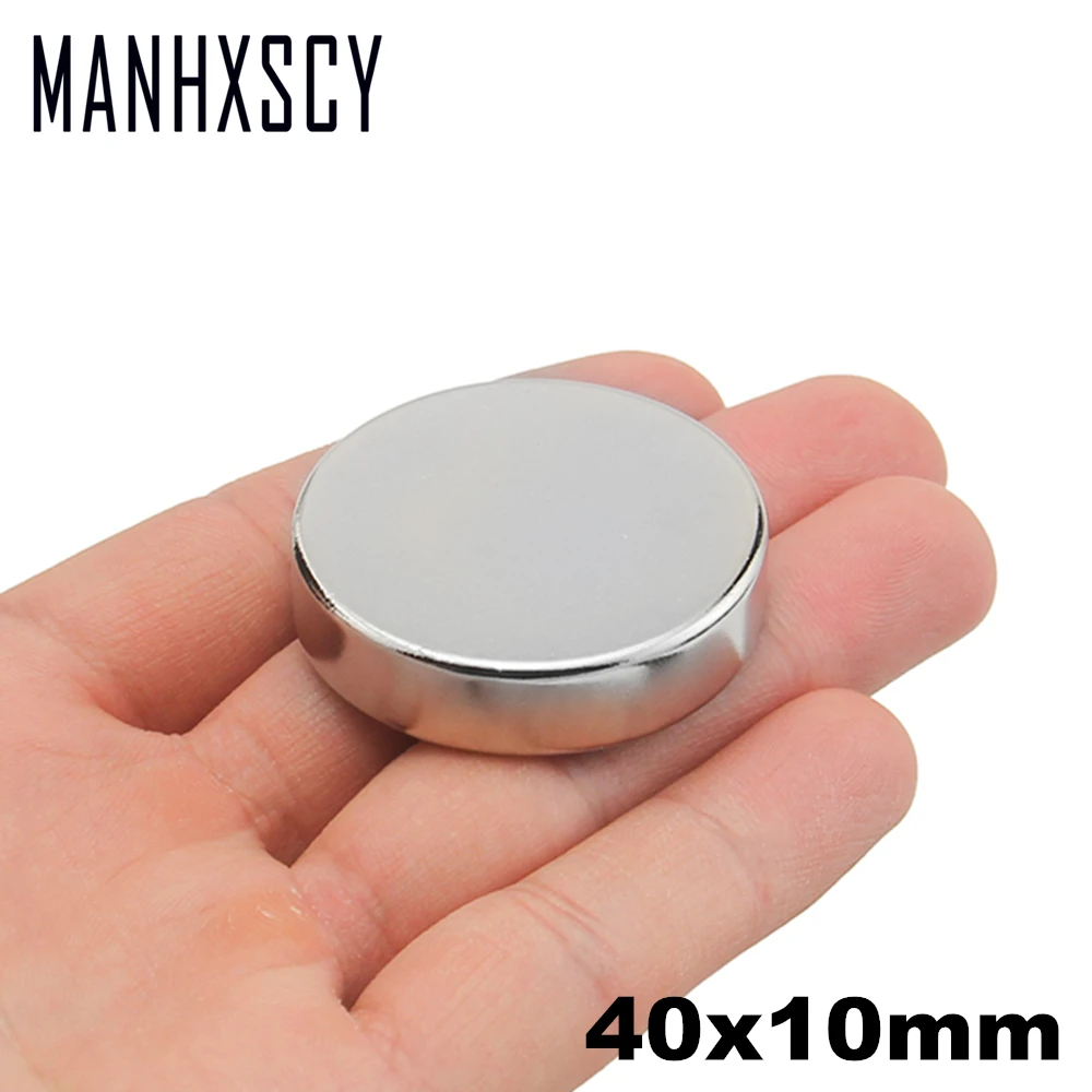 

1pcs Neodymium N35 Dia 40mm X 10mm Strong Magnets Tiny Disc NdFeB Rare Earth For Crafts Models Fridge Sticking magnet 40x10mm