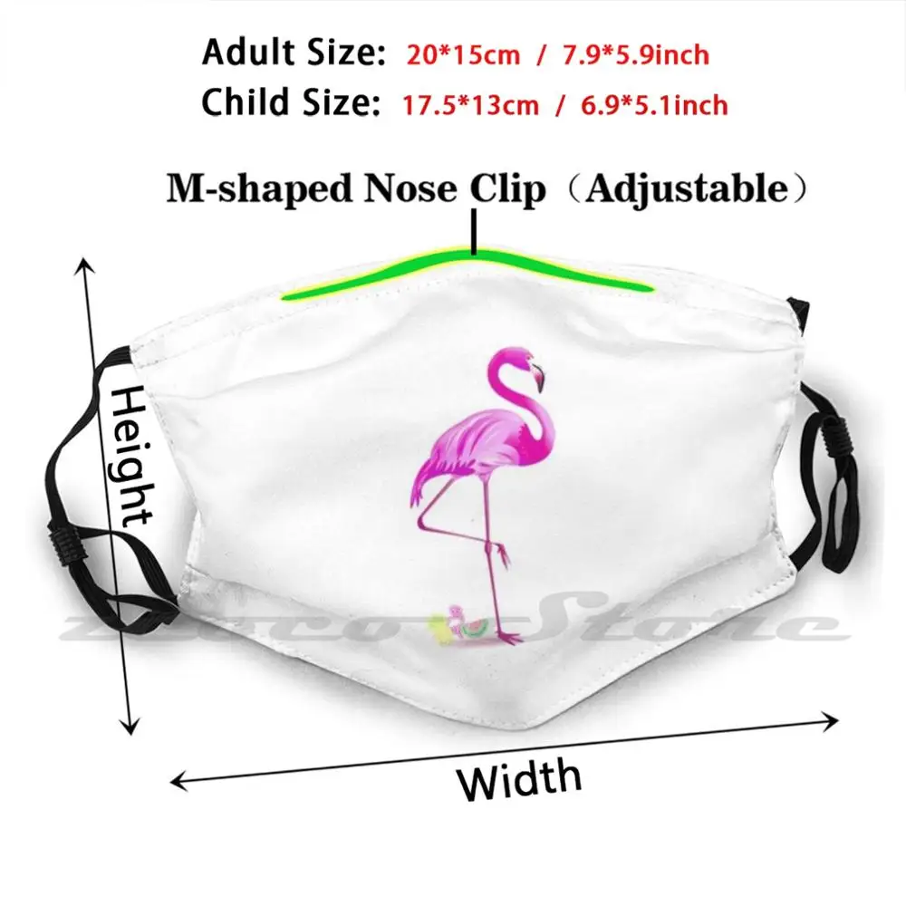 Sommer Flamingo Maske Erwachsene Kind Waschbar Pm 2,5 Filter Logo Kreativität Picasso Kubismus Surrealismus Künstler Picasso Kunst Berühmte Öl