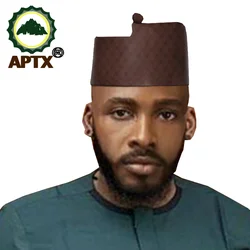 Aptx-Sombrero de oración musulmán africano, gorros árabes de Kippah, Ramadán, Arabia, Moslim, tejido Jacquard, T201713