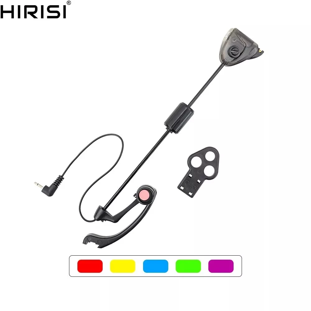 Swinger de pesca de carpa LED disponible, indicadores iluminados para alarmas de mordida de pesca, Color rojo, azul, amarillo, verde y morado