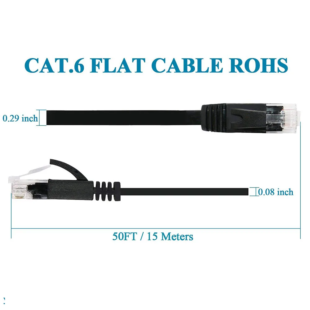 CAT6 Flache Ethernet Kabel RJ45 Lan Kabel Networking Ethernet Patchkabel CAT 6 Netzwerk Kabel Für Computer Router Laptop