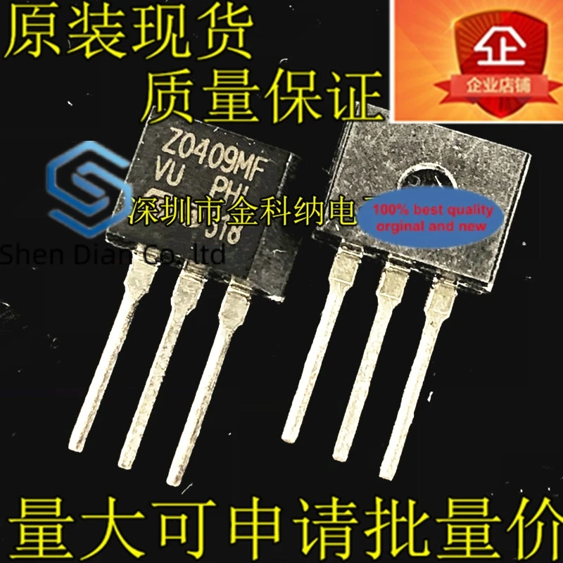 10pcs 100% orginal new in stock  ZO409MF Z0409MF TO-202 600V/4A/0.2W Triac Z0409