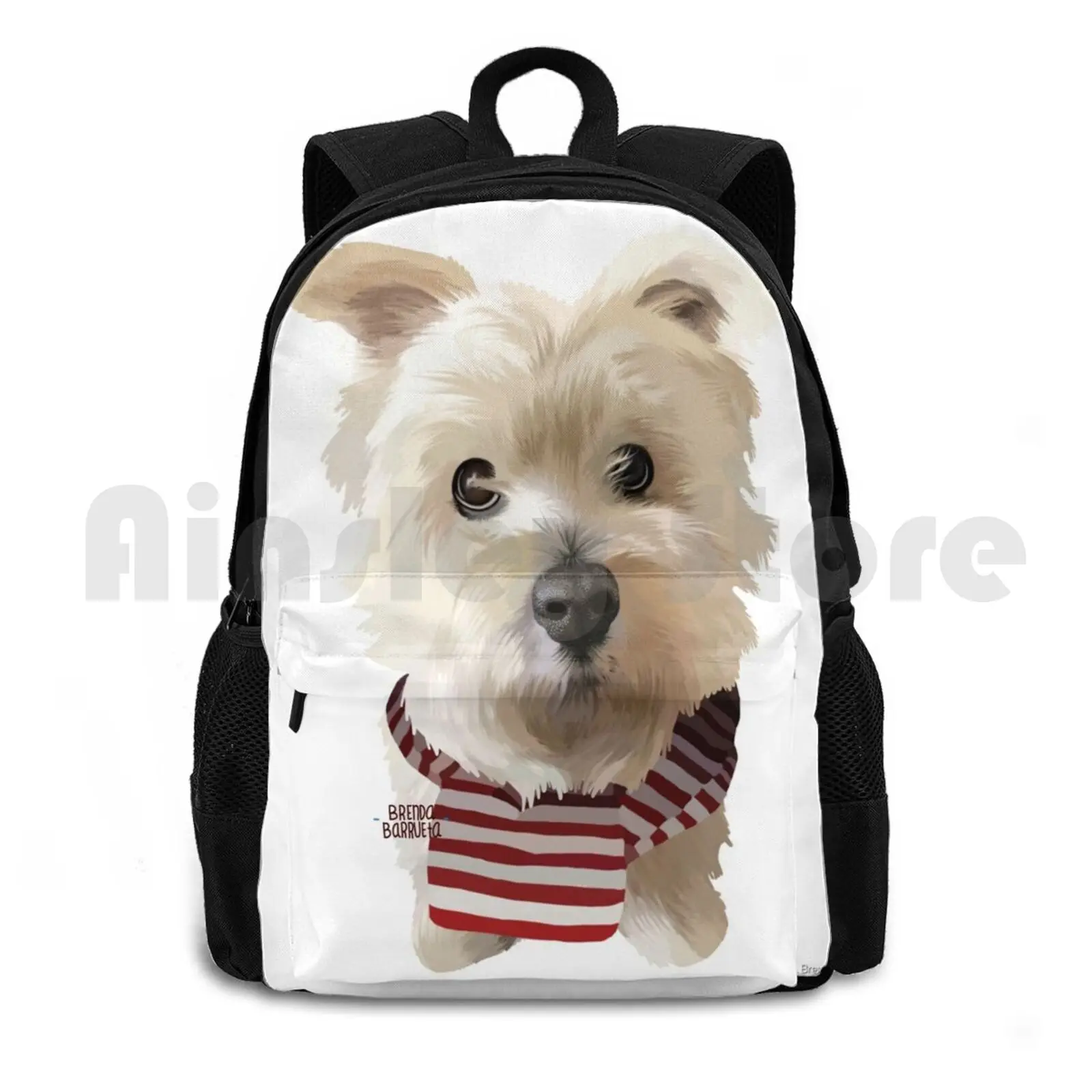 

Рюкзак Westie для походов на открытом воздухе, водонепроницаемый, для кемпинга, путешествий, Westie, животных, собак, собак, собак, милый