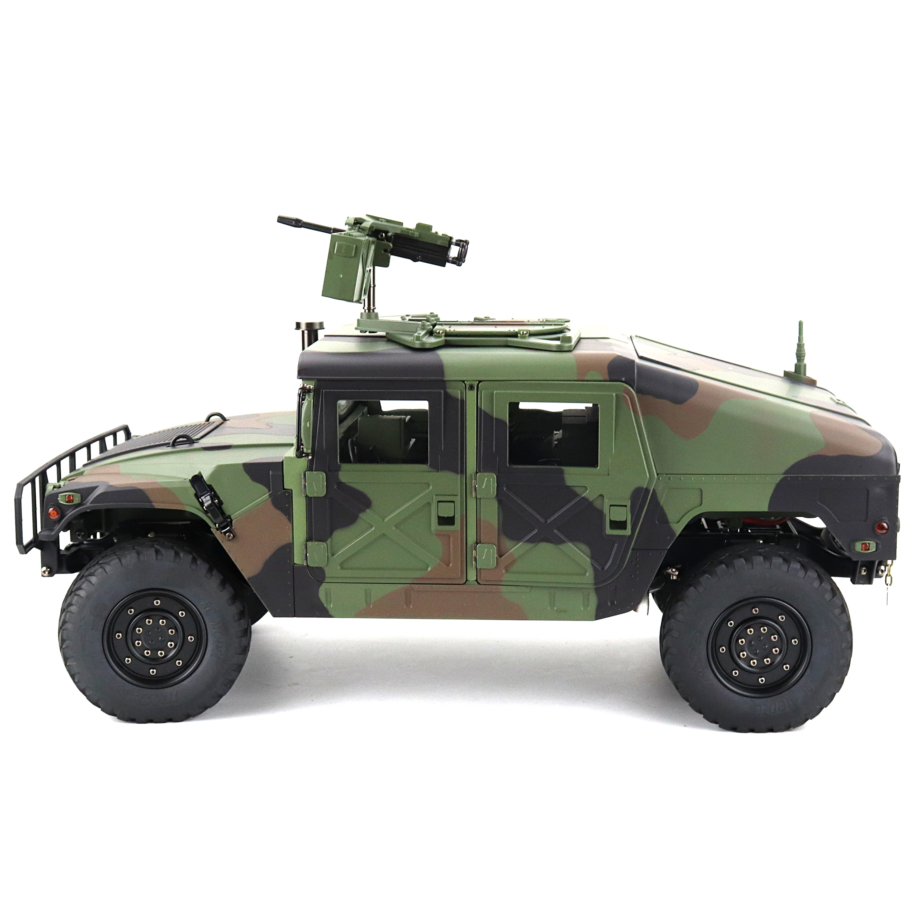 1/10 US Humvee 4x4 Military Truck 4WD 2.4G RC Alloy Car KFOR RTR KEYIGE HG-P408