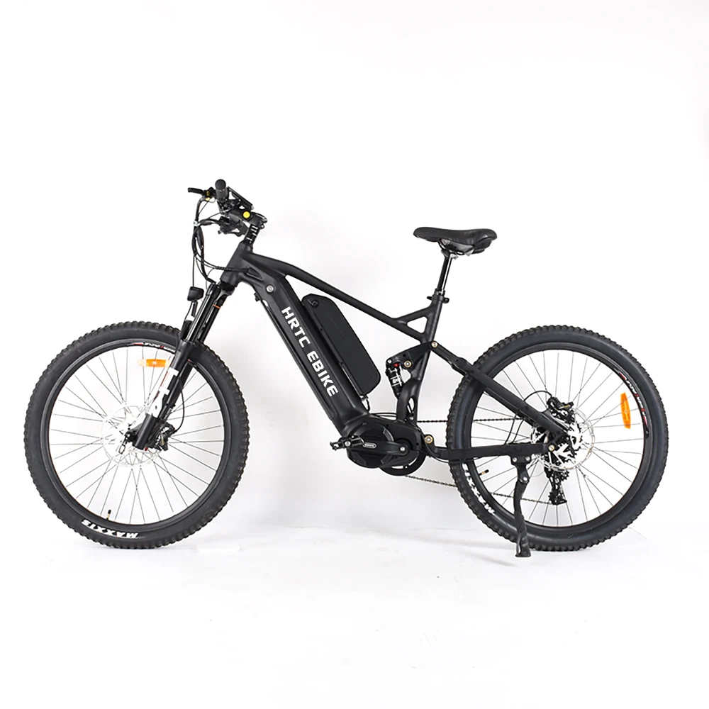 27.5 XC full shock electric mountain ebike bafang 48v1000w mid motor 48v31ah Li-ion lithium battery torque Cross Country  Emtb