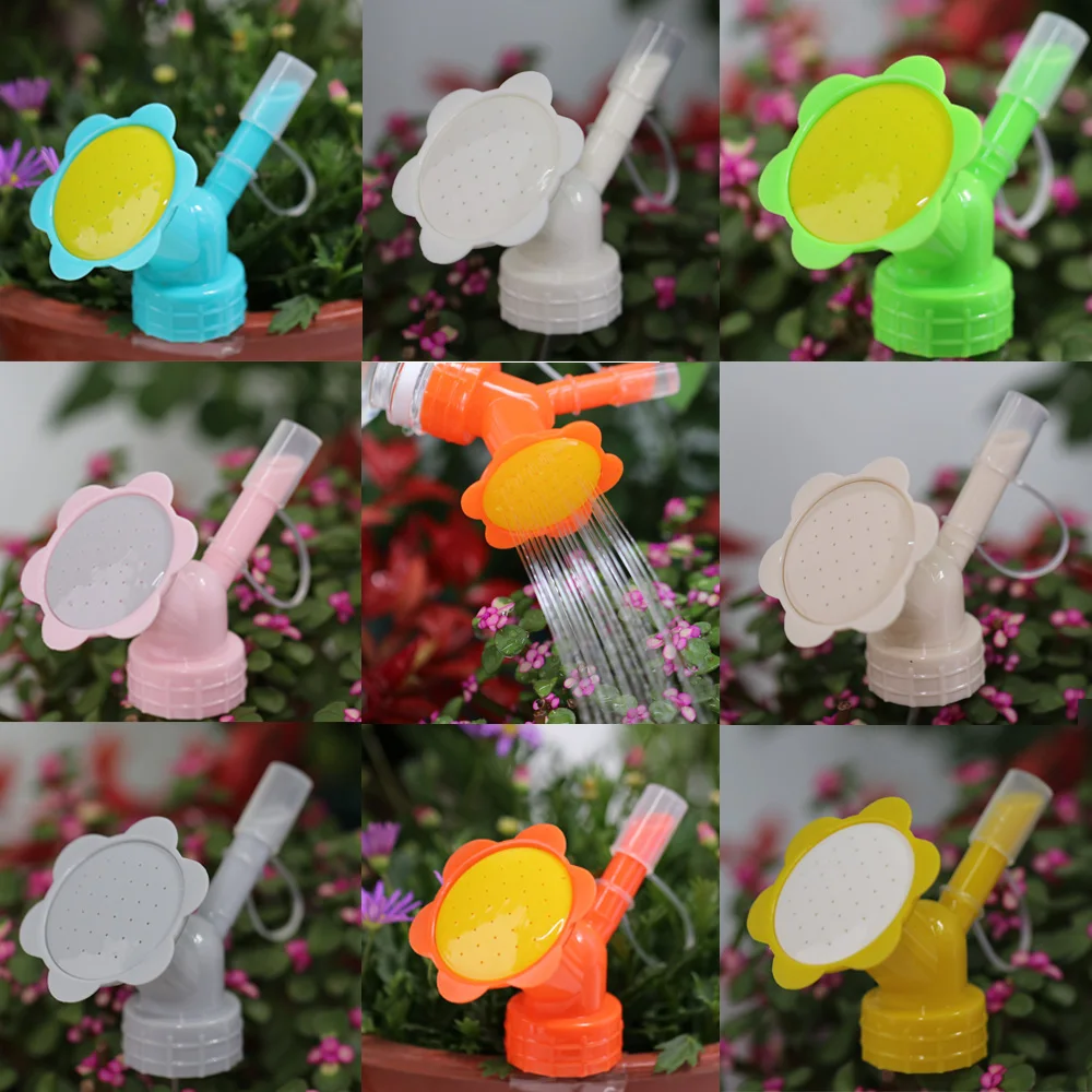 

2In1 Plastic Bottle Cap Sprinkler Nozzle Water Bottle Cans Sprayer For Flower Plant Irrigation Watering Bottle Head Garden Tools