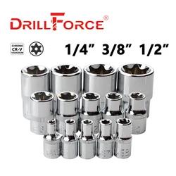 Drillforce Torx Star Wrench Socket 1/4