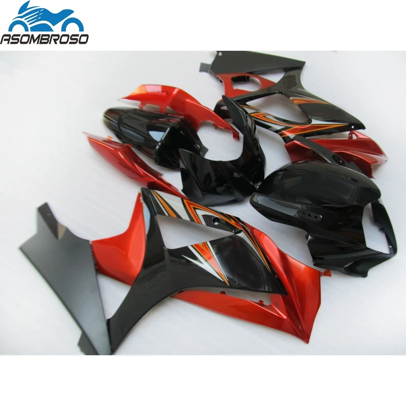 

Brand new motorcycle parts Fairing kit for SUZUKI K7 GSXR 1000 2007 2008 red black gsxr1000 fairings CM24