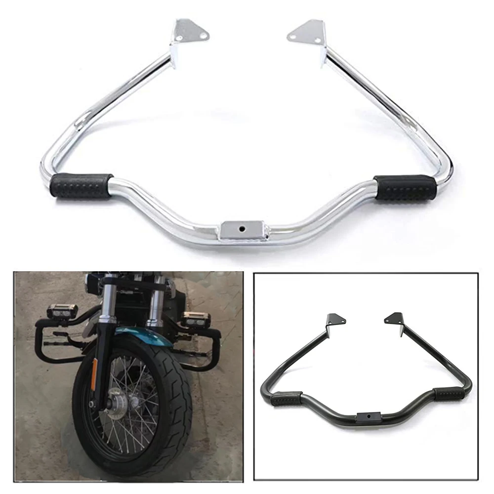 Osłona silnika paski awaryjne ochraniacz zderzaka kompatybilny z Harley Dyna Street Bob FXDB Fat Bob FXDF Low Rider Super Glide 2006-18