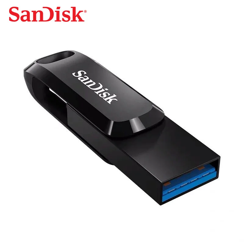 Sandisk pen drive flash 32gb 64gb 128gb tipo-c usb3.1 otg carro u disk tipo-c computador telefone duplo-uso de alta velocidade criptografia 150 m/s