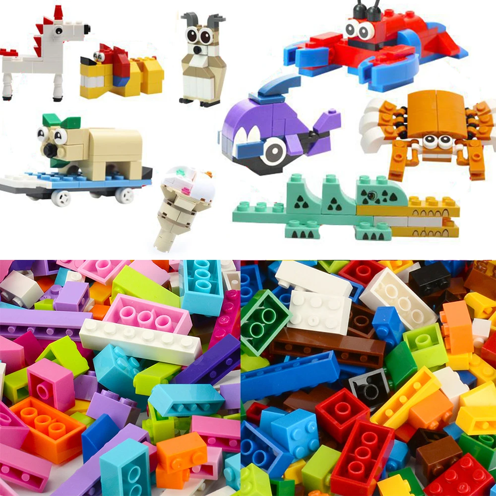 

Classic Creative 1000+ pcs pieces bricks blocks building model kits DIY city Basic Ideas moc set friends girls boys bulk set