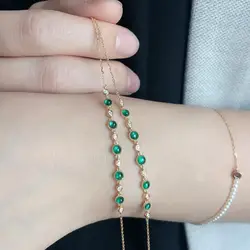 Designer's unique creative silver diamond jelly beans round bracelet elegant charm retro female jewelry