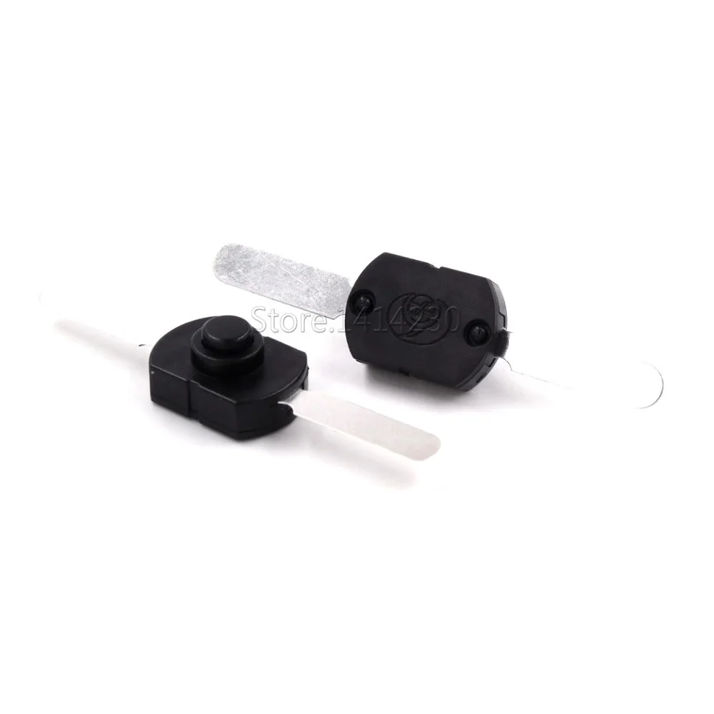 10PCS 1712-CC ON OFF Black Flashlight Control Switch 2 pins Table Light Longer Feet Parallel Central Button 17*12mm