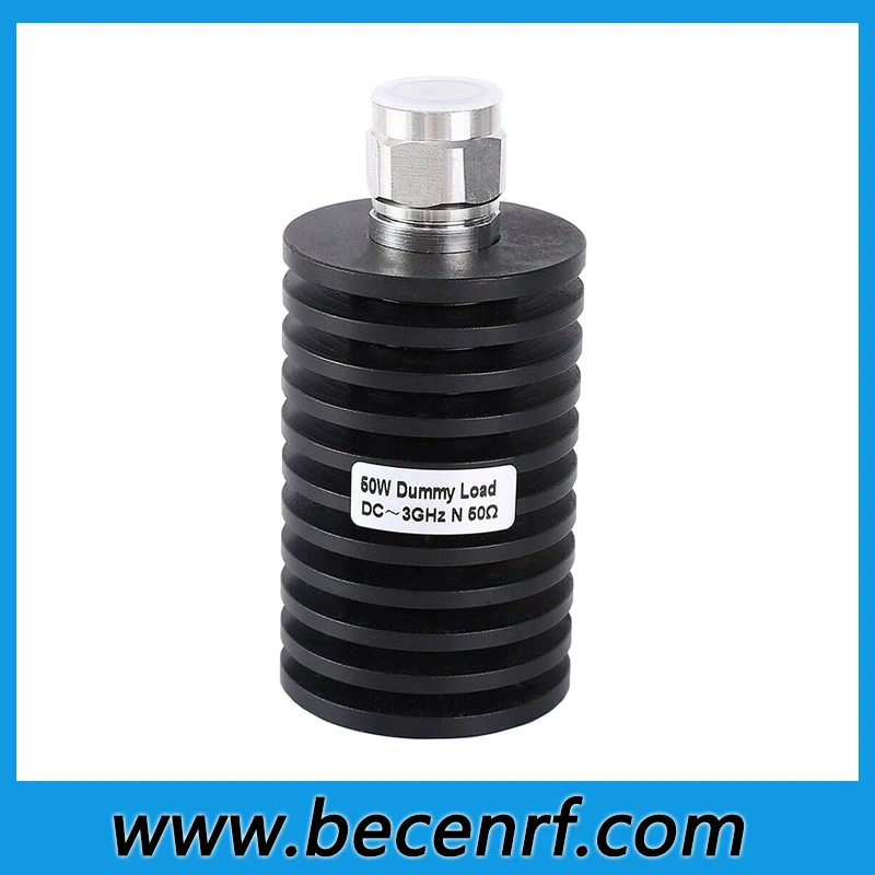 RF Coaxial 50W Termination Loads 50Ohm N Male Connector Dummy Load DC-3GHz/4G/6GHz