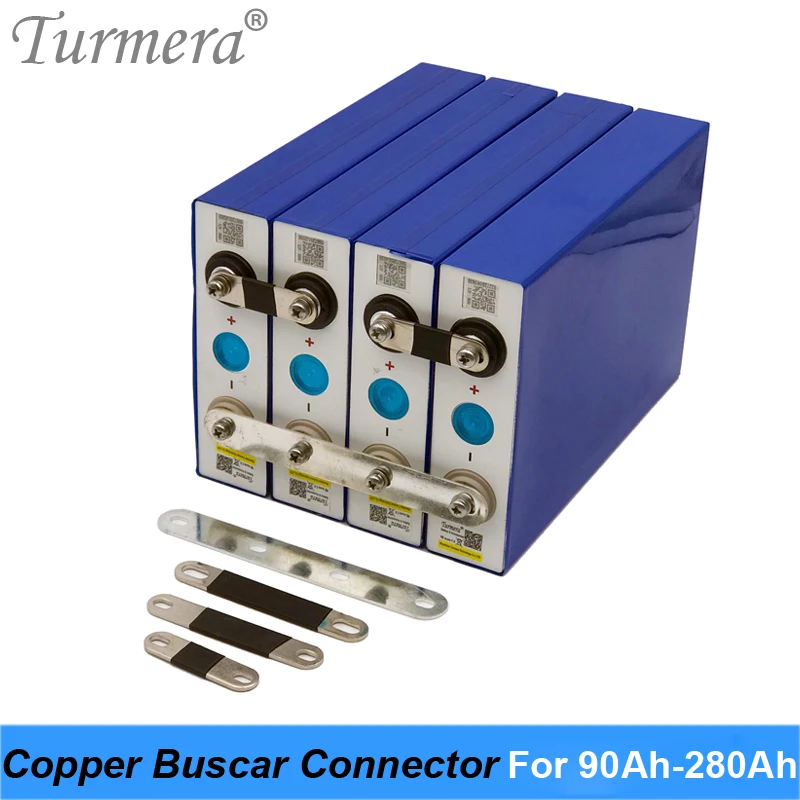 

Turmera Copper BusCars Connector for 3.2V Lifepo4 Battery 90Ah 280Ah Assemble for 36V E-Bike and Uninterrupted Power Supply 12V