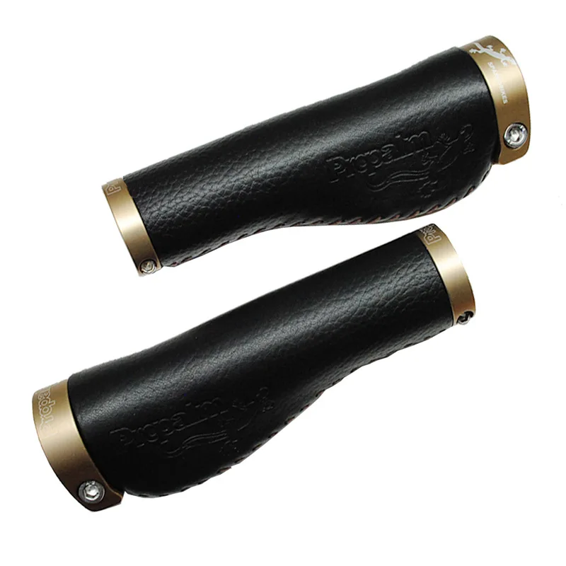 Propalm bicycle cowhide grip 138/95mm MTB road bike BMX universal for brompton bike ergonomic meat ball cowhide grip lock on