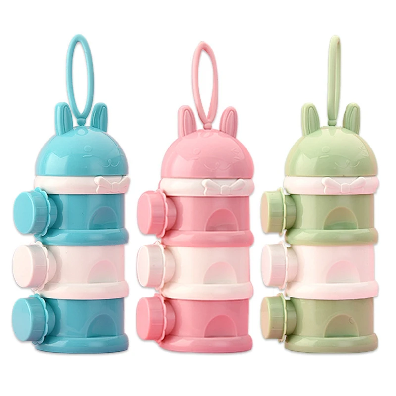 

MOTOHOOD Portable Baby Food Storage Box Essential Cereal Cartoon Infant Milk Powder Box Toddle Snacks Candy Container