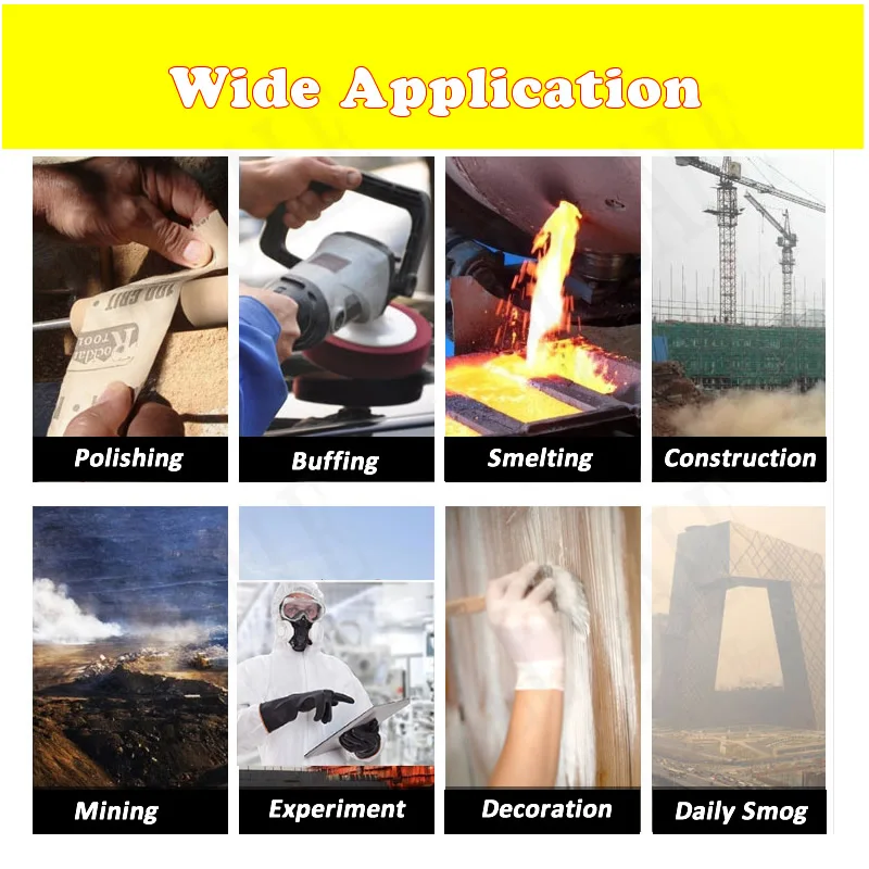 High Quality Gas Mask With Safety Goggles Integral Reusable Respirator Dual Filters For Painting Sparying Work Safety Protection