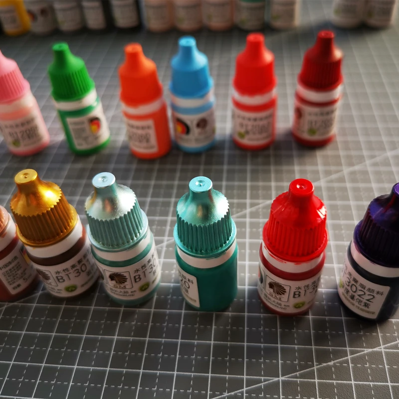 Model Coloring Pigment Metal Color Pen Painting Hand Safe Water-Based Bright Painting GUNPLA DIY SM 3000-3053 5ML